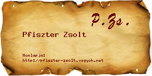 Pfiszter Zsolt névjegykártya